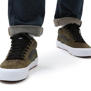 Vans Bmx Style 114 Green Olive/Black and white Men’s size 8.5 limited edition